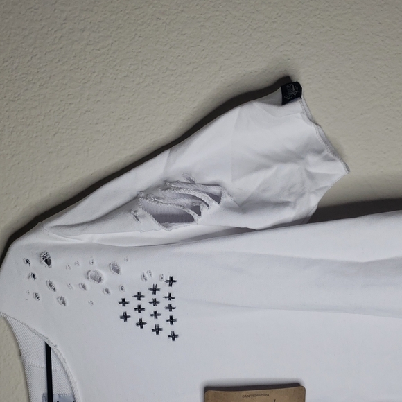 Square Zero Distressed Sweater Shirt - Picture 3 of 6